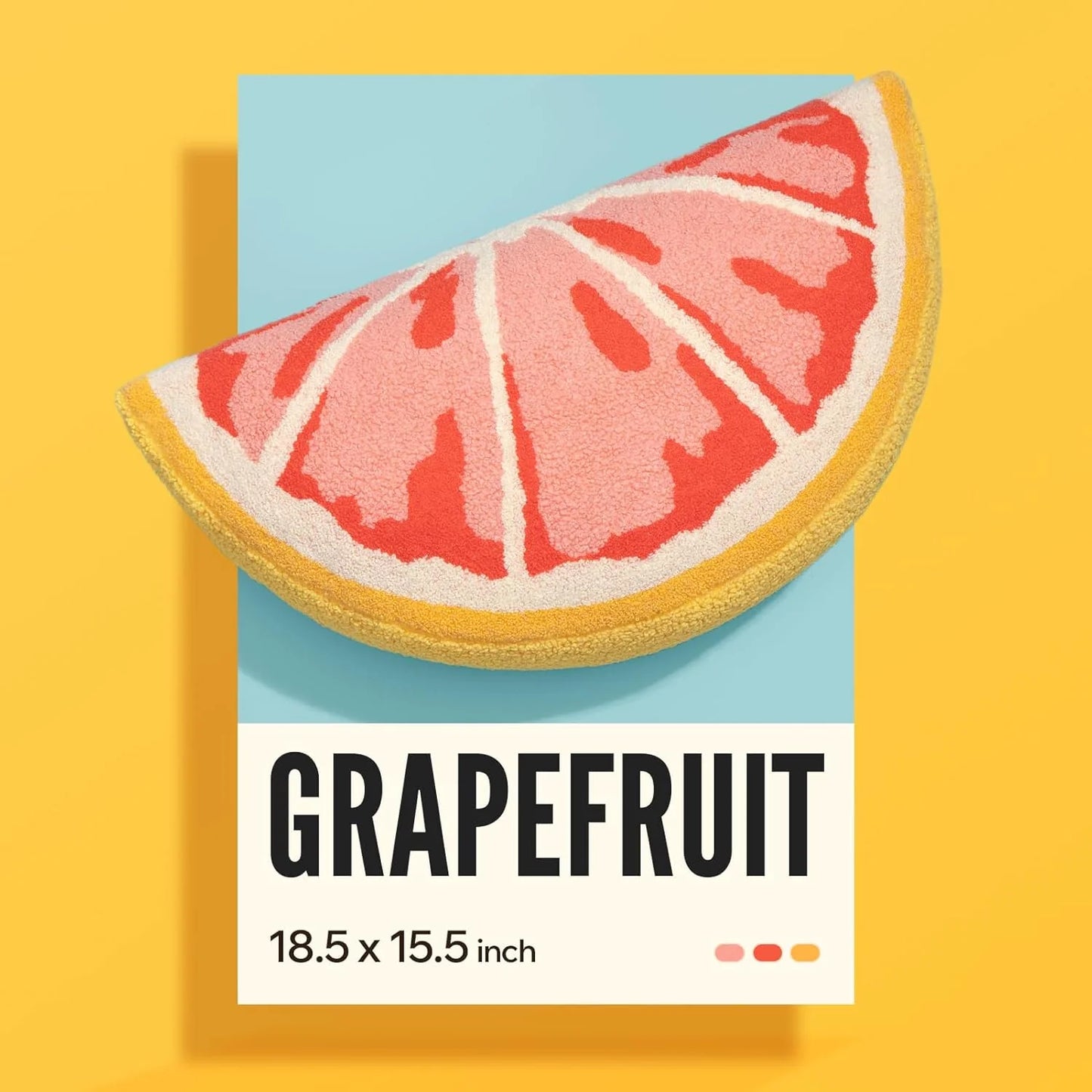 Fruit Shaped Pillows Series Grapefruit Shaped Throw Pillow