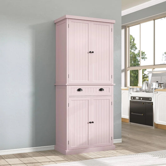 Kitchen Pantry Storage Cabinet with Drawer