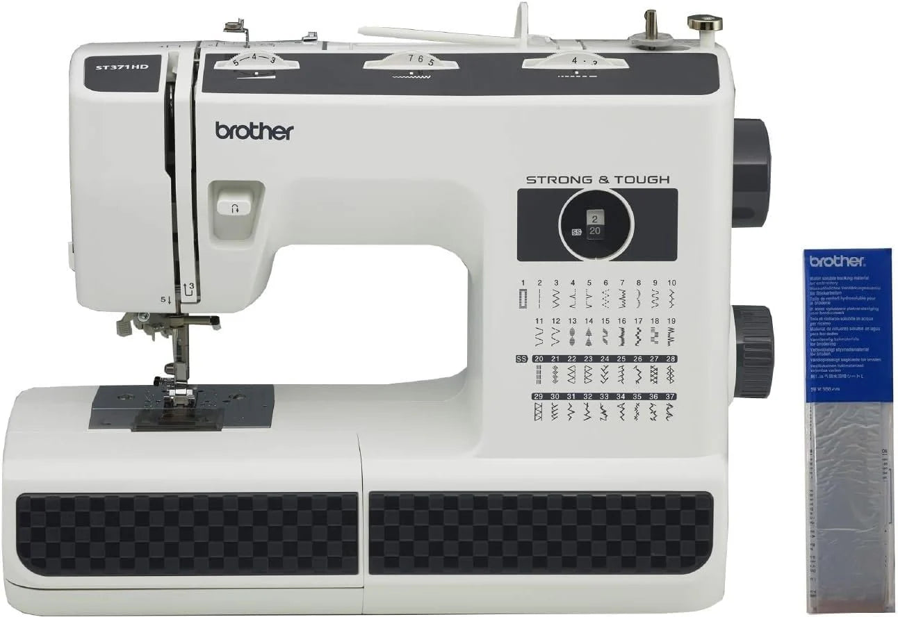 Sewing Machine, Strong & Tough, 37 Built-in Stitches, Free Arm Option, 6 Included Feet