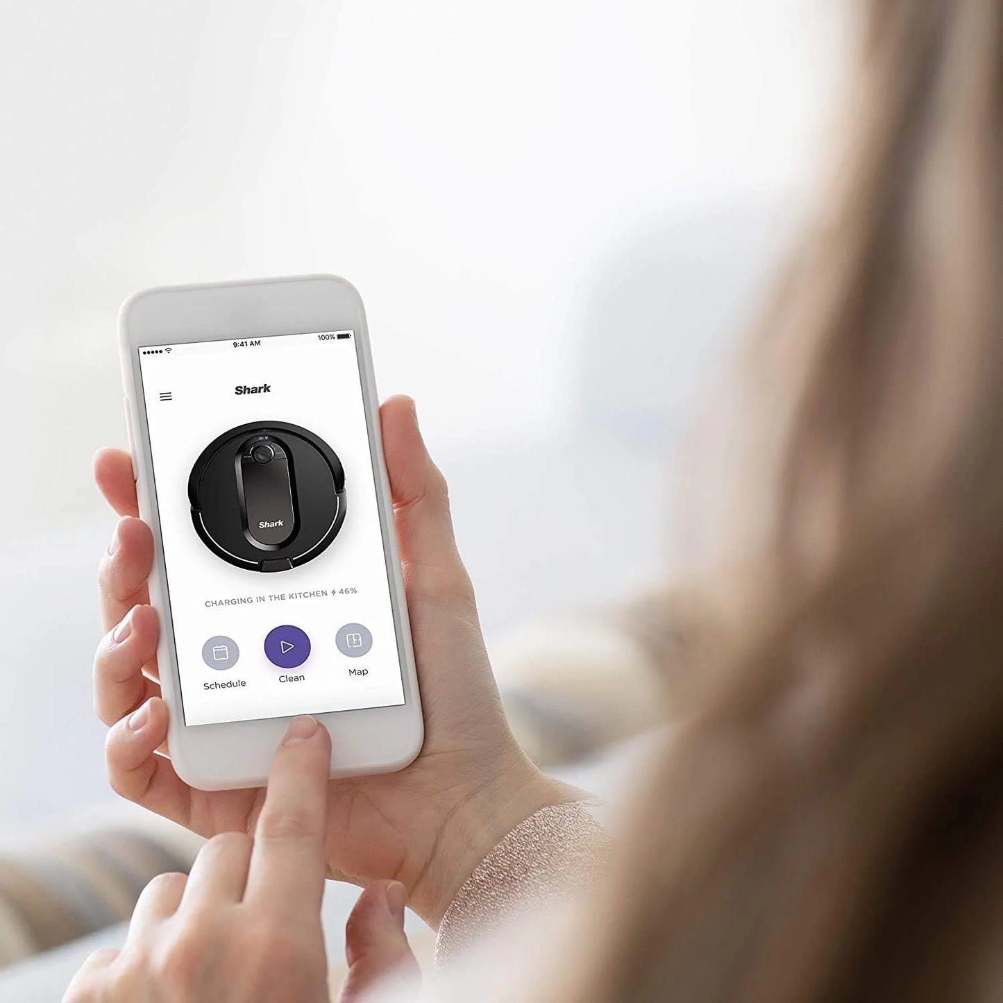 Robotic vacuum cleaner Voice Control Robot Vacuum with Matrix Clean Navigation, Home Mapping, 60-Day Capacity, XL Self-Empty Base for Homes with Pets, Carpet & Hard Floors