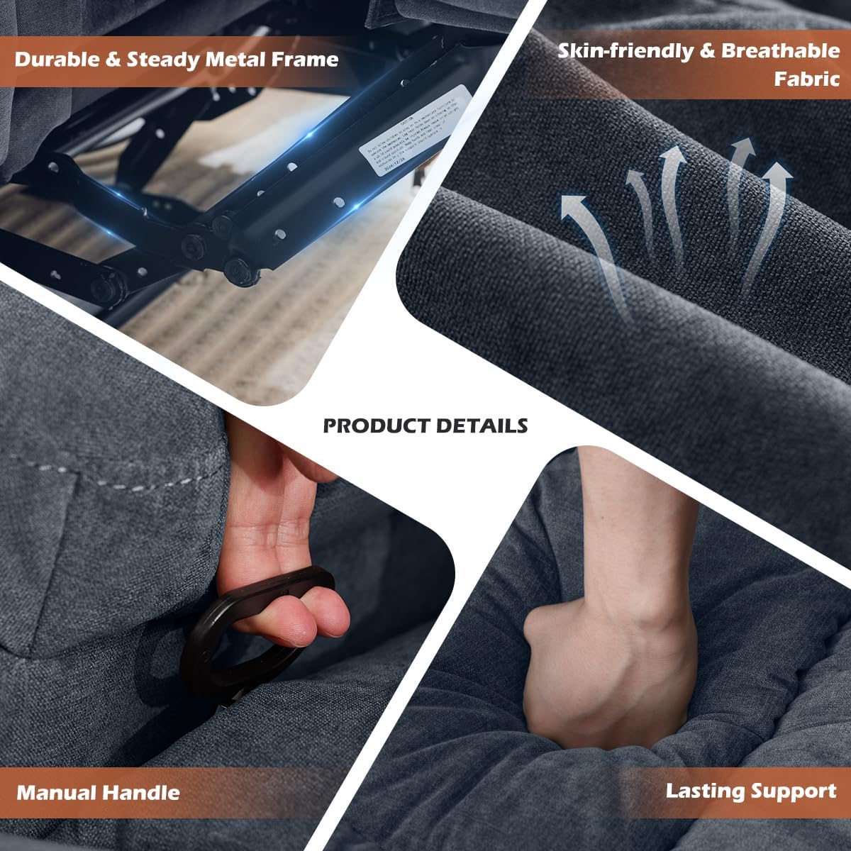 Recliner Loveseat with Cup Holders for Living Room