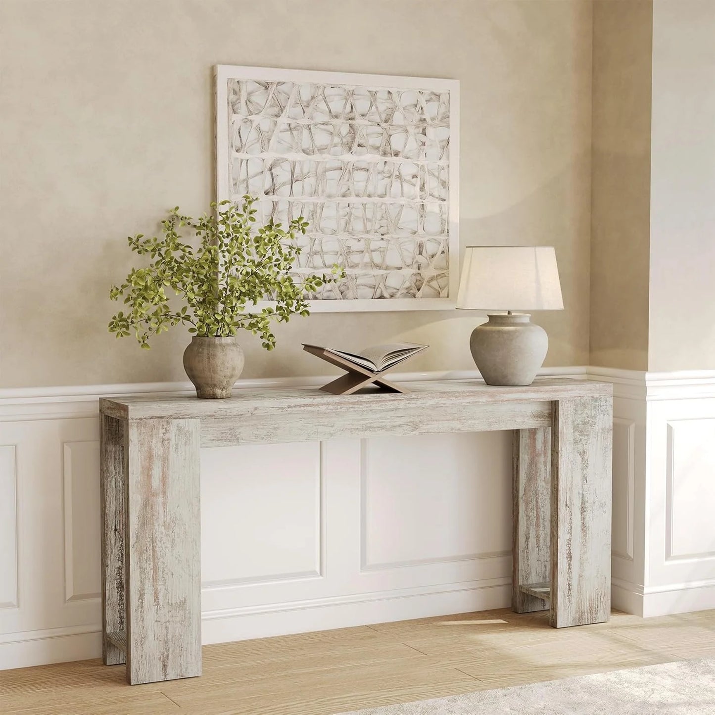 70.9-Inch Long Console Table Narrow Sofa Table Behind The Couch