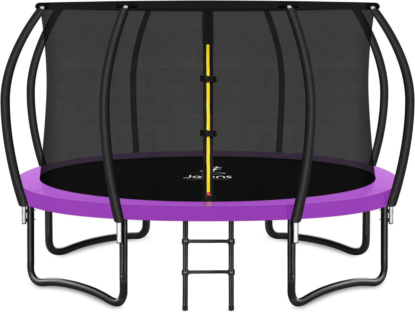 Trampoline 8FT 10FT 12FT 14FT 16FT, Recreational Trampolines with Enclosure Net and Ladder, Outdoor Anti-Rust Trampolines for Kids and Adults, ASTM Approved