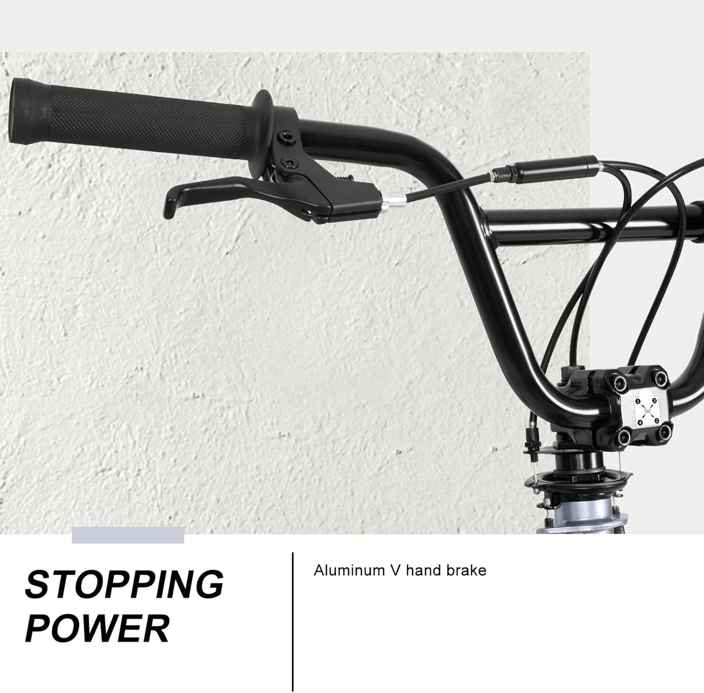 WEIZE Freestyle BMX Bicycle 20 Inch Stunt Bike for Kids and Adults Men and Women High Strength Steel Frame 360 Degree Rotor Freestyle