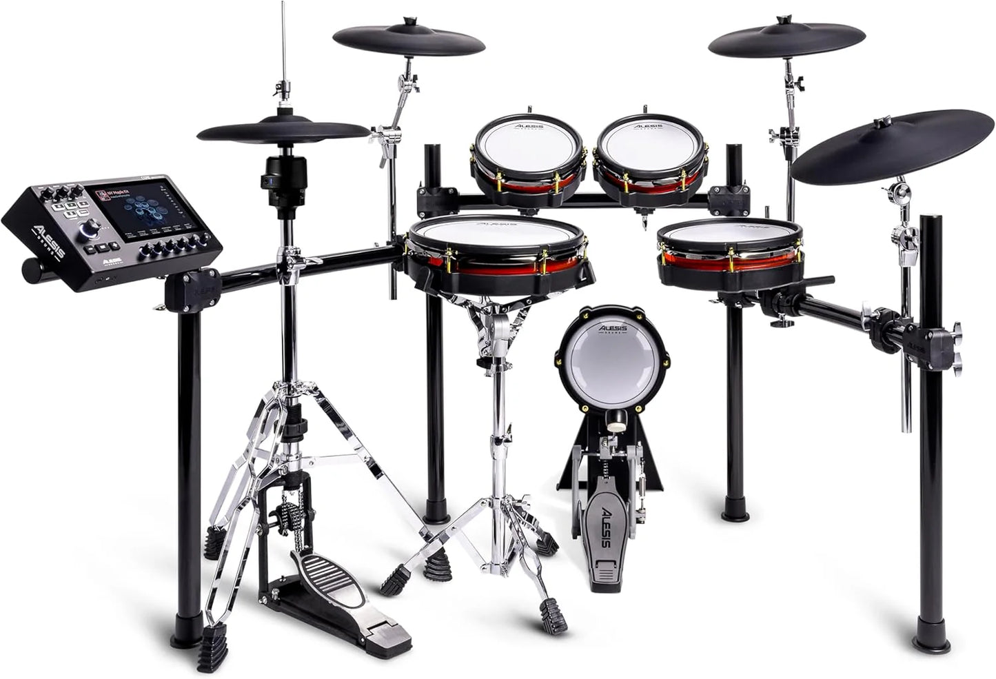Alison Strata Prime Electronic Drum Set with Touch Screen Dual Area Grid Head