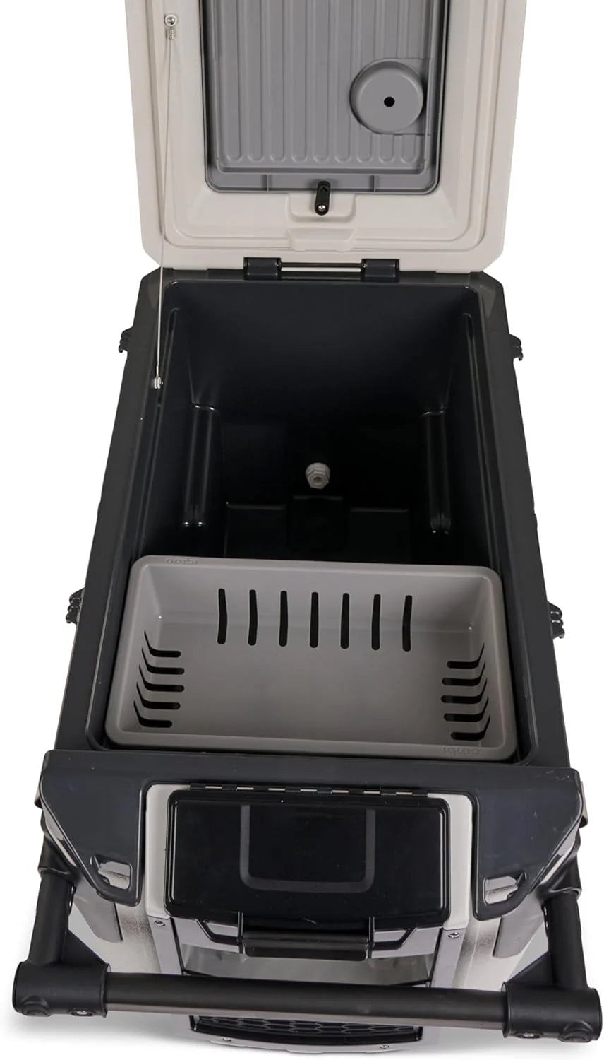 70Qt Wheeled Cooler, Insulated Hard Shell Ice Chest