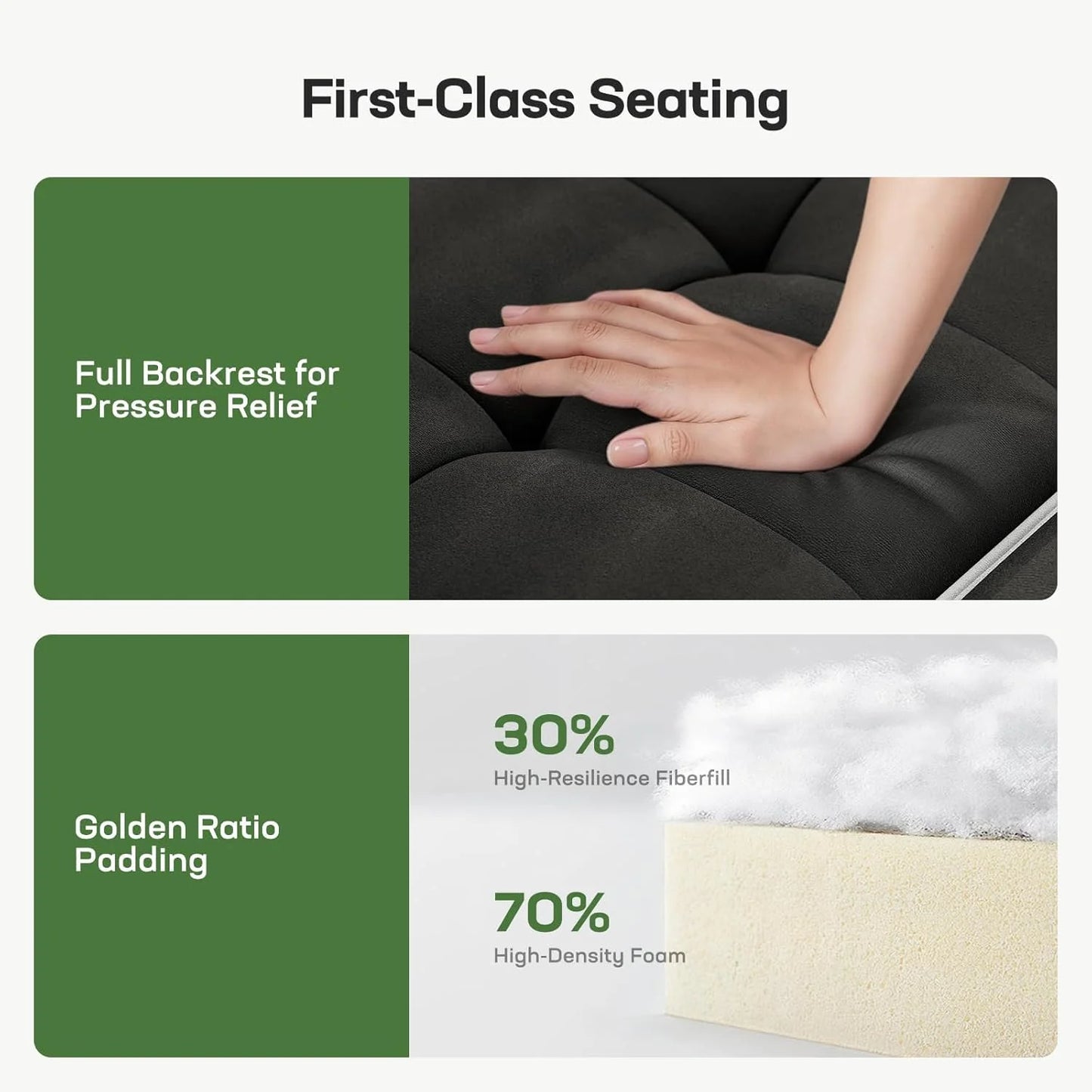 Sofa Bed 3-in-1 Convertible Sleeper Sofa