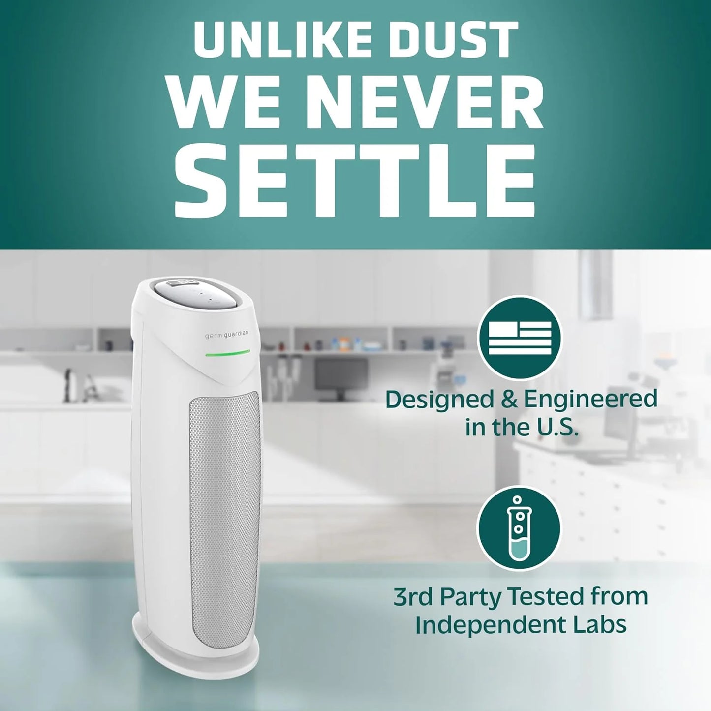 Home air purifier with HEPA pure filter