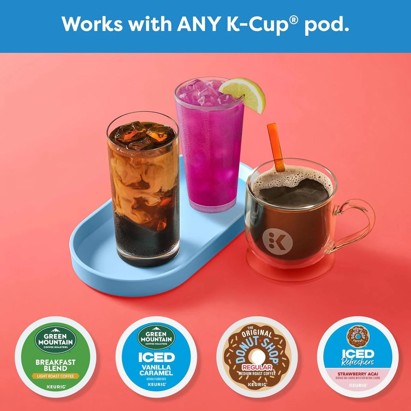 K-Iced Coffee Maker Single Serve K-Cup Pod