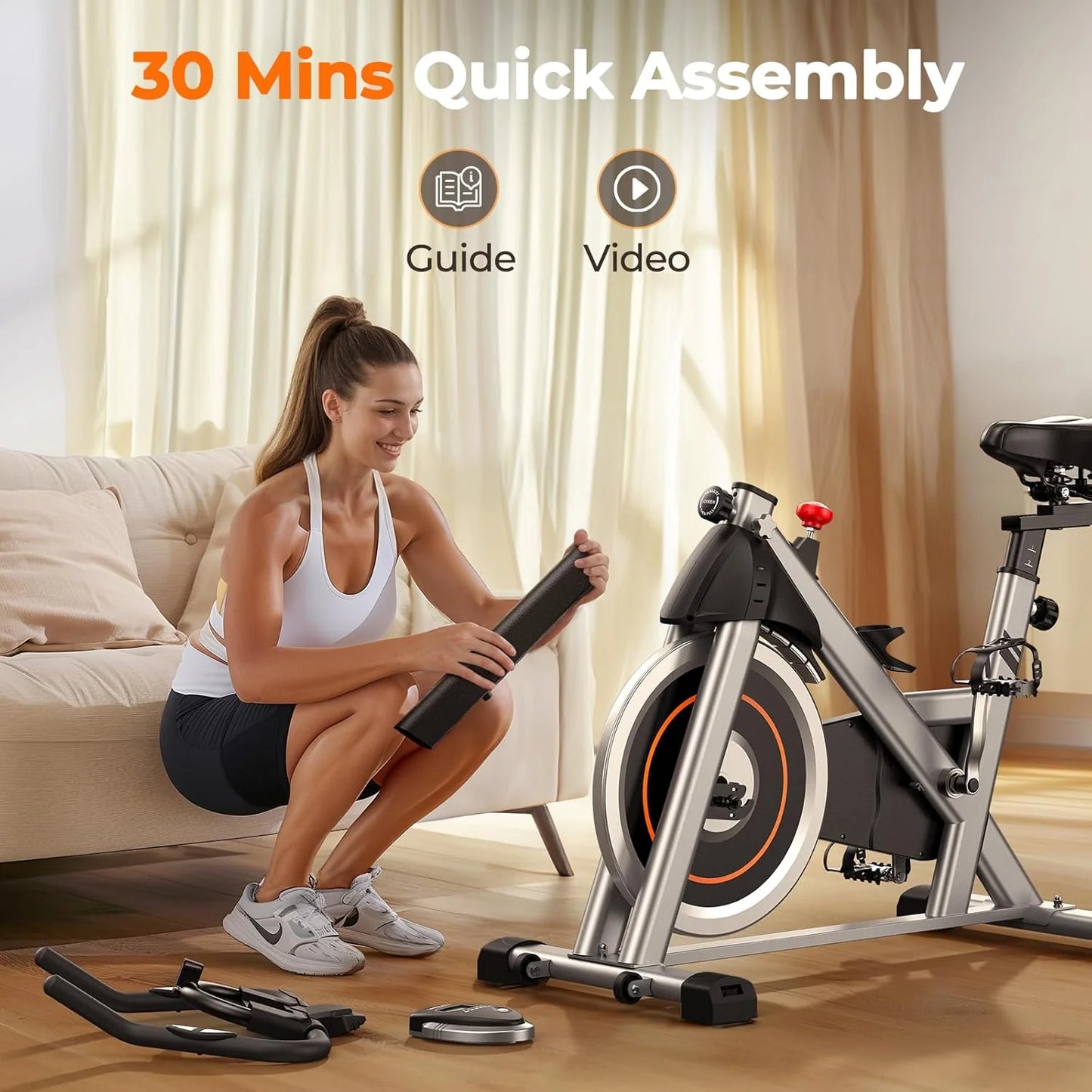 Arita brand fitness bicycle Home fixed fitness treadmill Low noise design, tablet stand