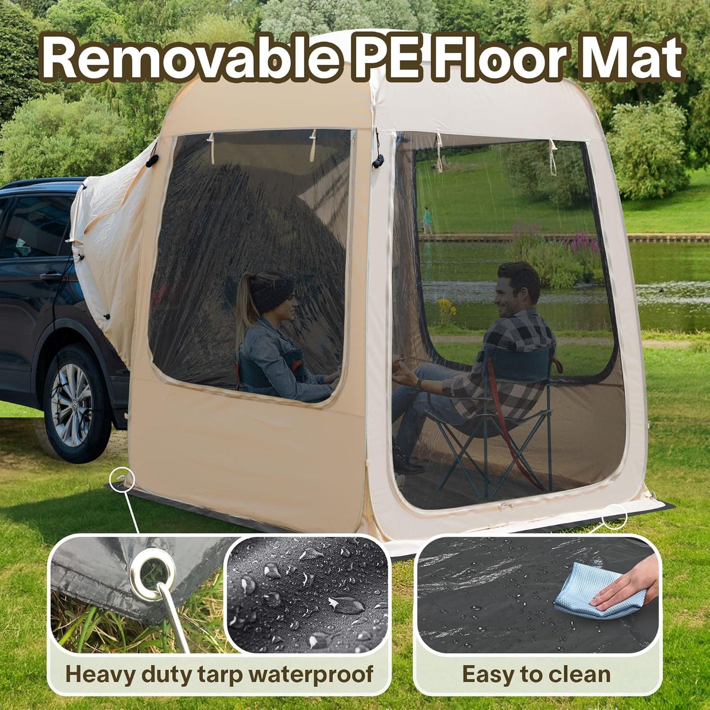 Pop Up Screen House Gazebo Tent with Mosquito Netting Sides