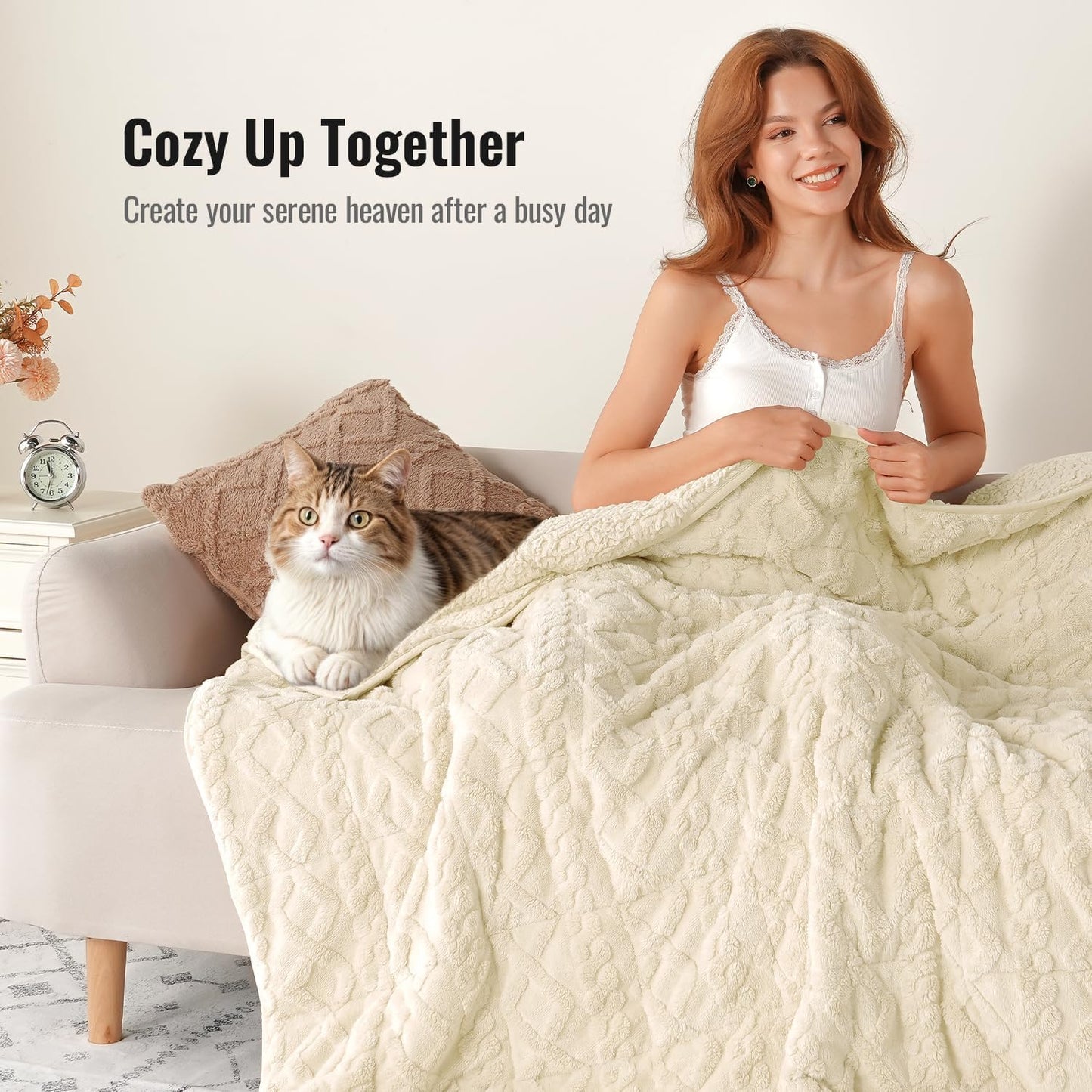 Weighted Blanket for Adults Queen Size 15lbs 60x80 inches