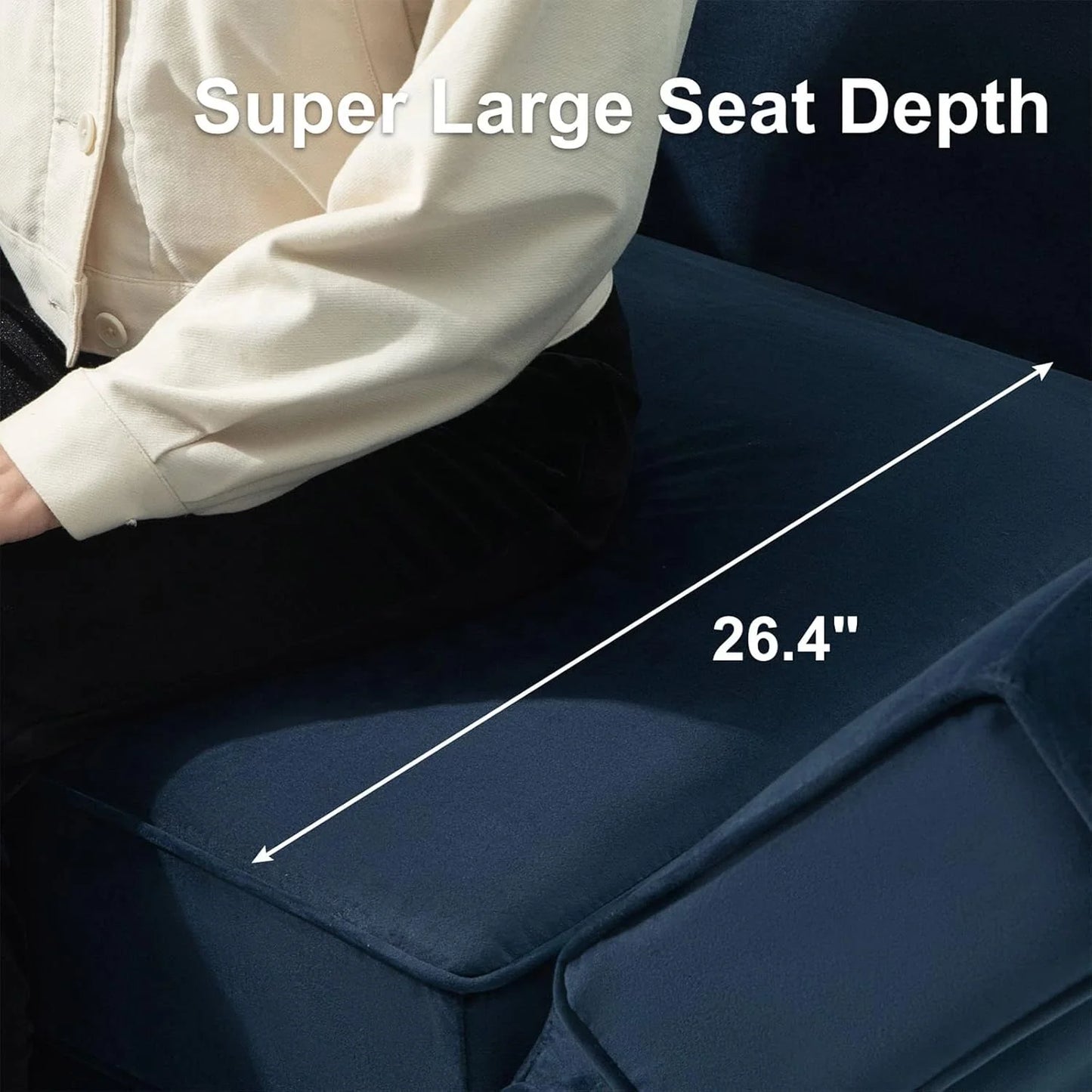 Belffin Modular Sectional Sofa with Ottomans Velvet Reversible Sleeper Chaise Bed Storage Seat Black