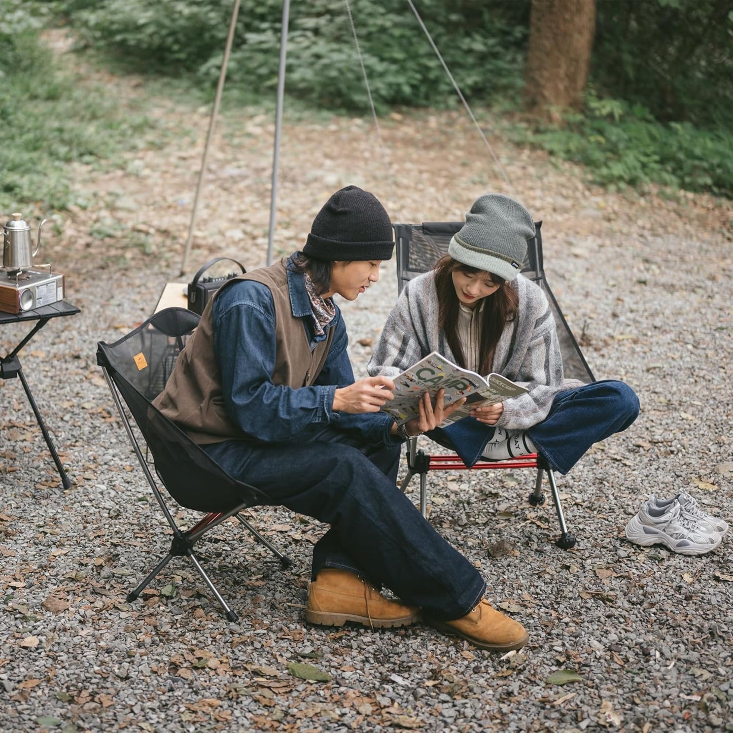 Ultralight Camping Chair 2.12 lbs Portable Backpacking Chair Folding Hiking Chair