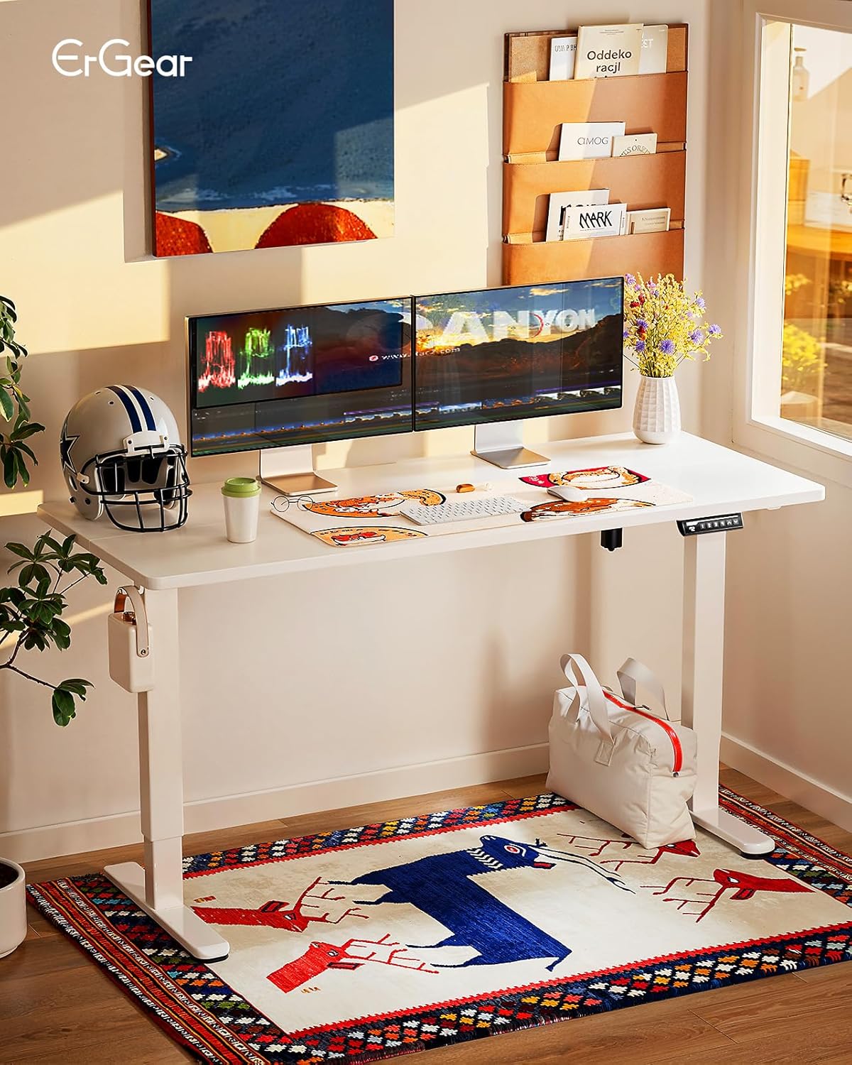 Height Adjustable Electric Standing Desk 47.2 x 23.6 Inches