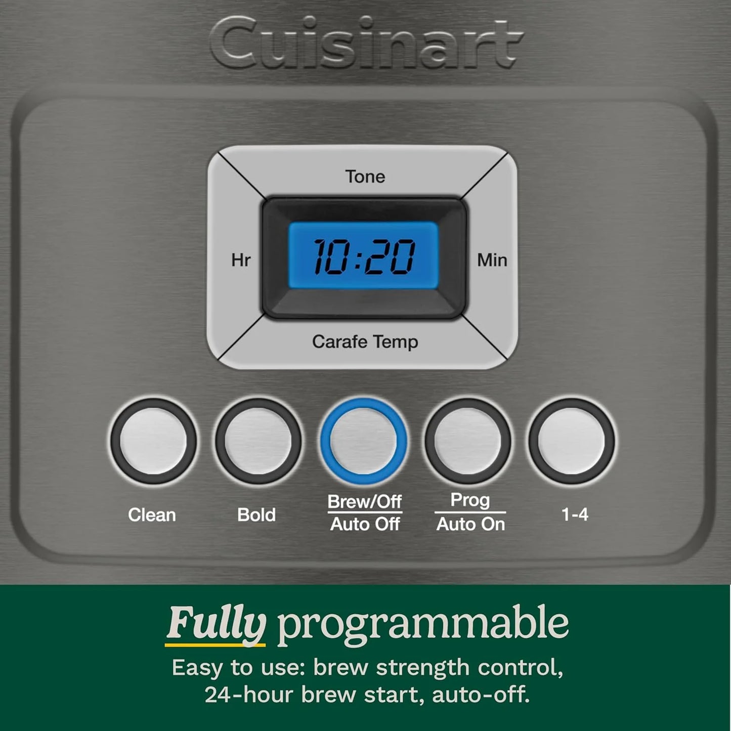 Cuisinart DCC-3200P1 Coffee Maker Fully Automatic with Brew Strength Control