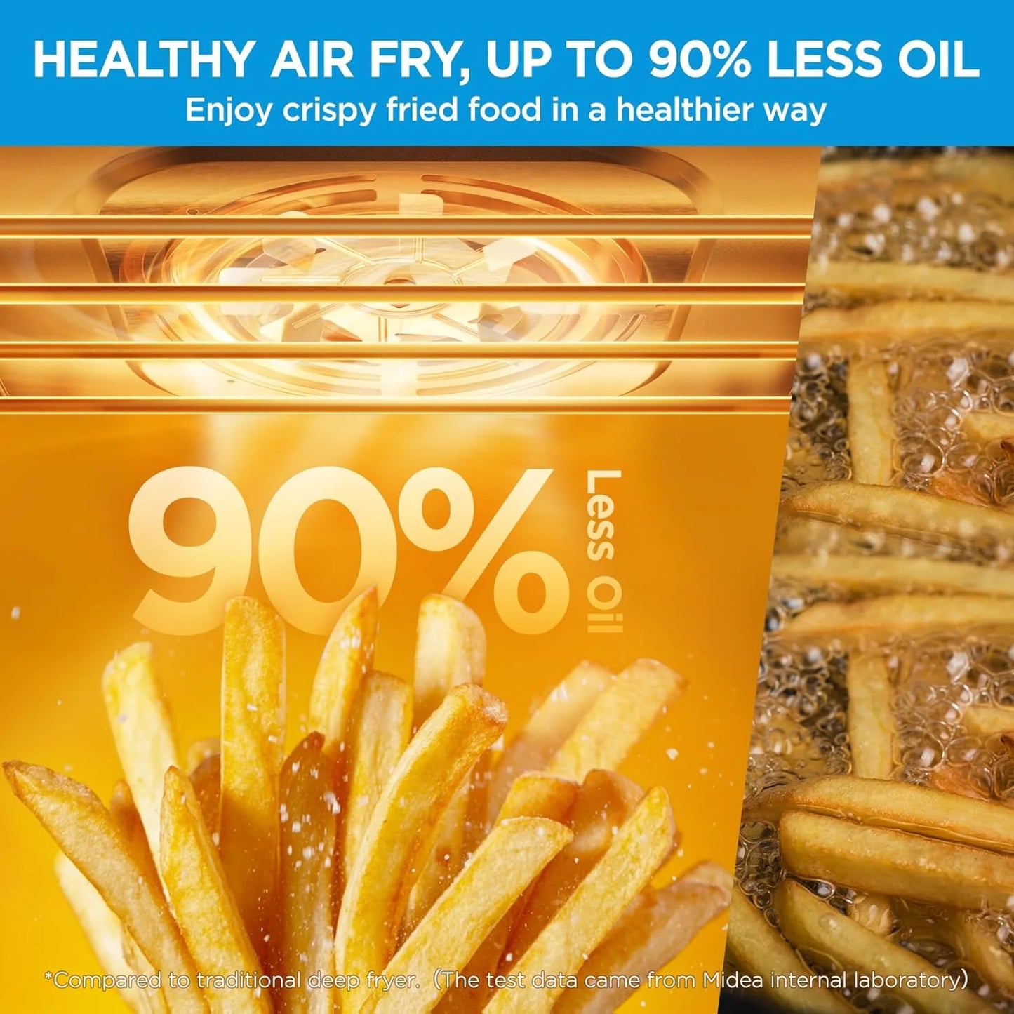 Flexify French Door Toaster Oven Air Fryer Combo, 26.4 QT, Extra Large Air Fryer Countertop Oven 10-in-1 Combo, 25% Faster Cooking and 90% Less Oil, Stainless Steel