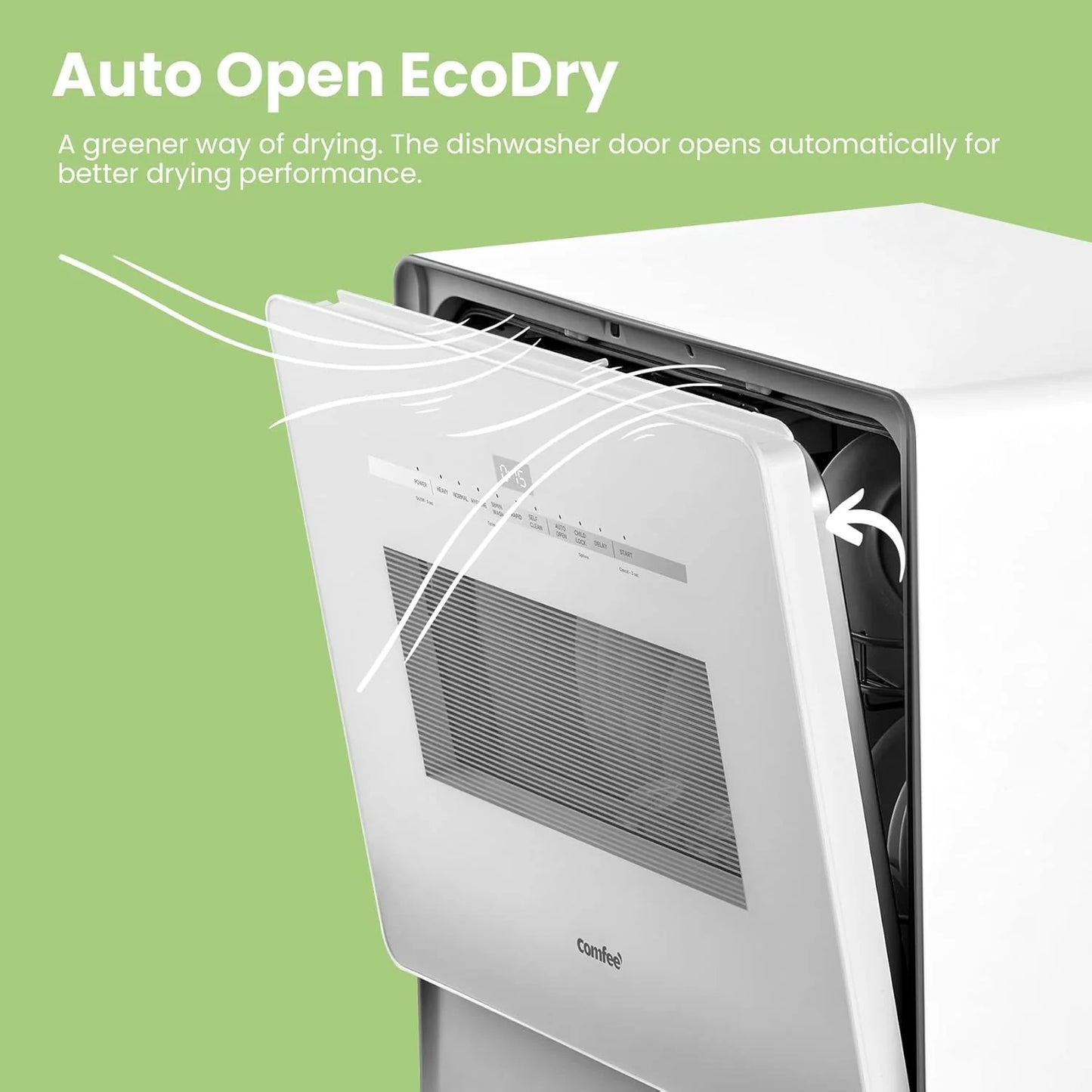 COMFEE' Portable Mini Dishwasher Countertop with 5L Built-in Water Tank