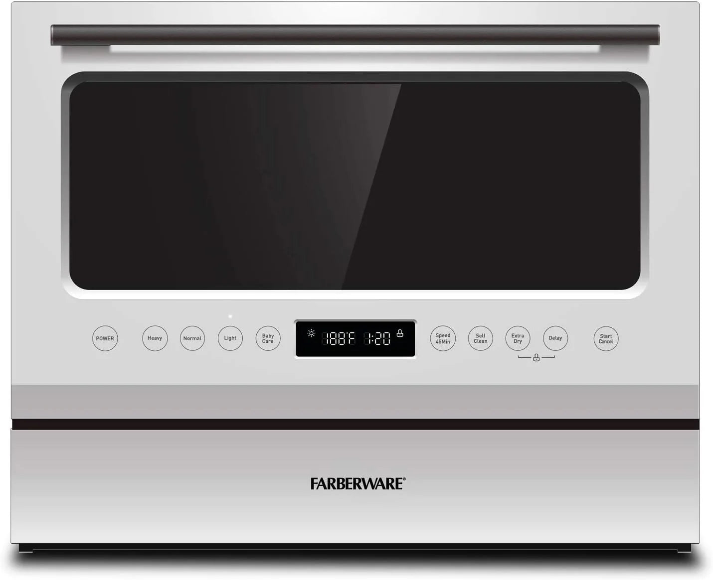 Farberware Compact 6-Station Dishwasher - Portable Mini Countertop Dishwasher