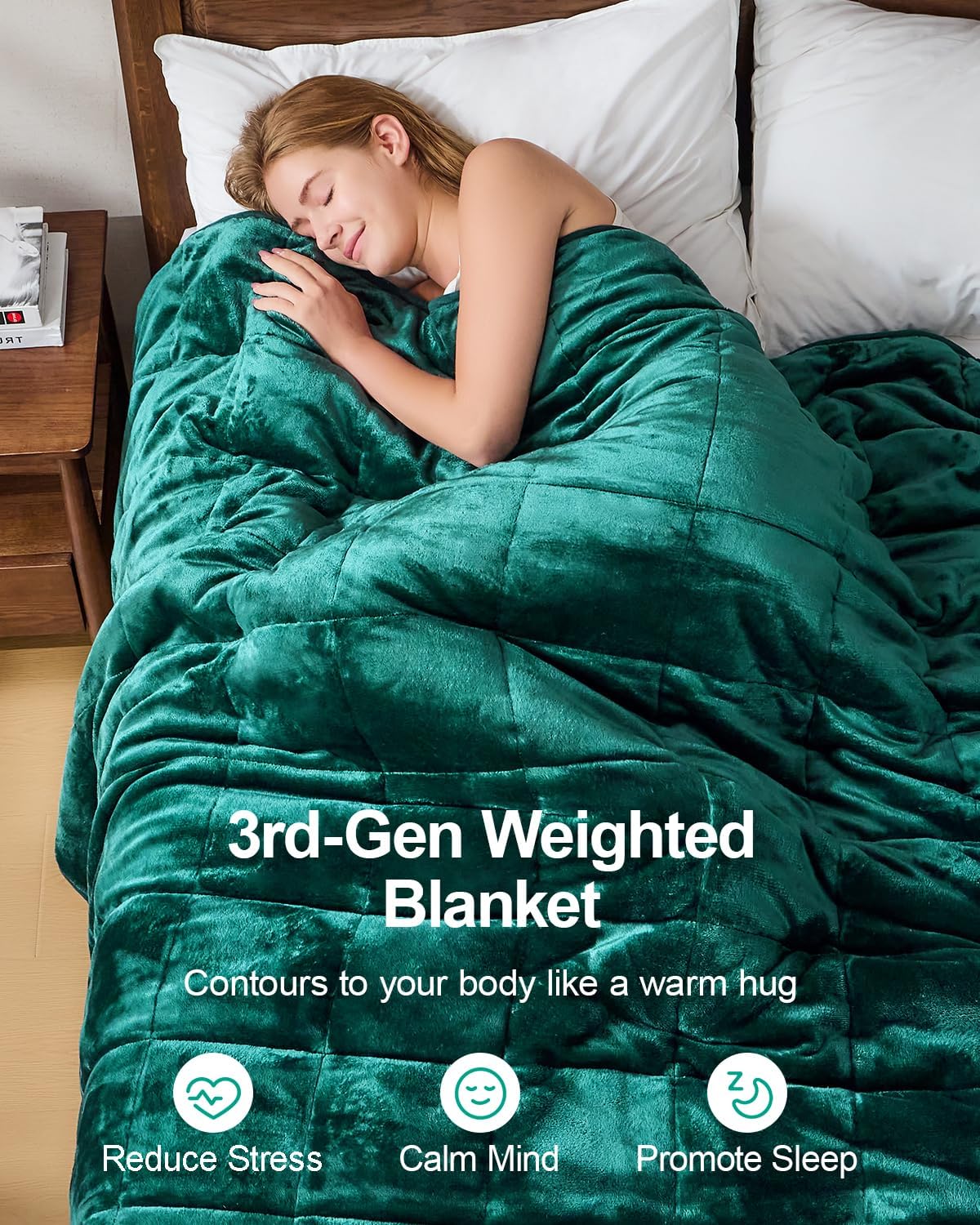 Sherpa Fleece Weighted Blanket 15 lbs 60"x 80"