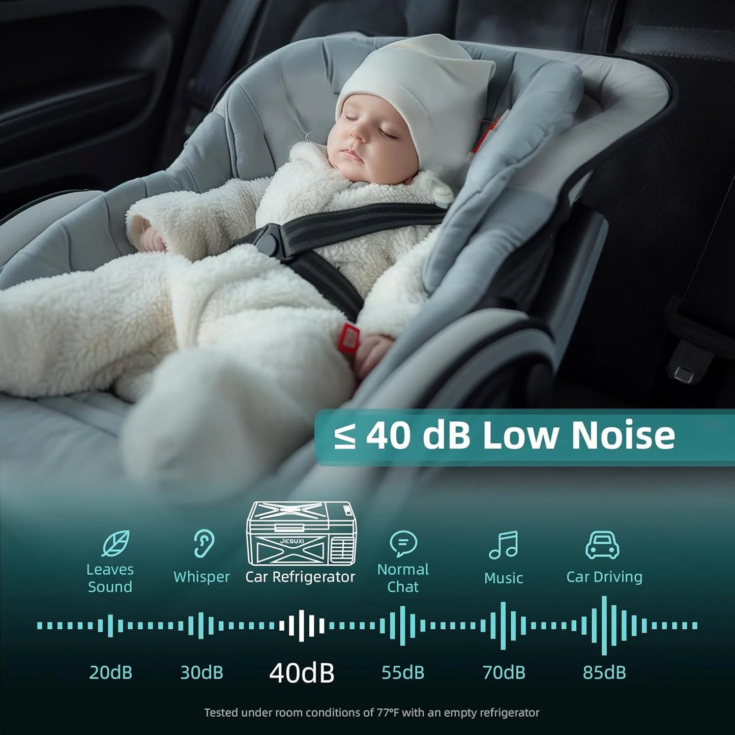 12V Car Refrigerator, 17 Quart Portable Freezer 12 Car Fridge (-4F~68F) Compressor Electric Cooler with 12/24V DC 110-240V AC, APP Control For Car Truck RV Camping, Travel Outdoor Home