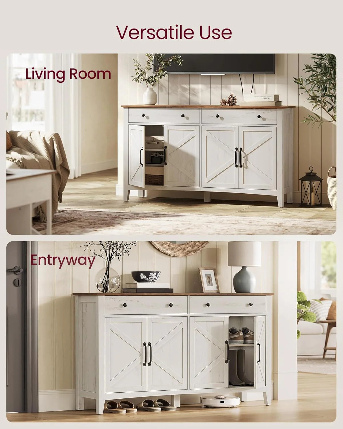 Storage Cabinet Buffet Cabinet with Adjustable Shelves