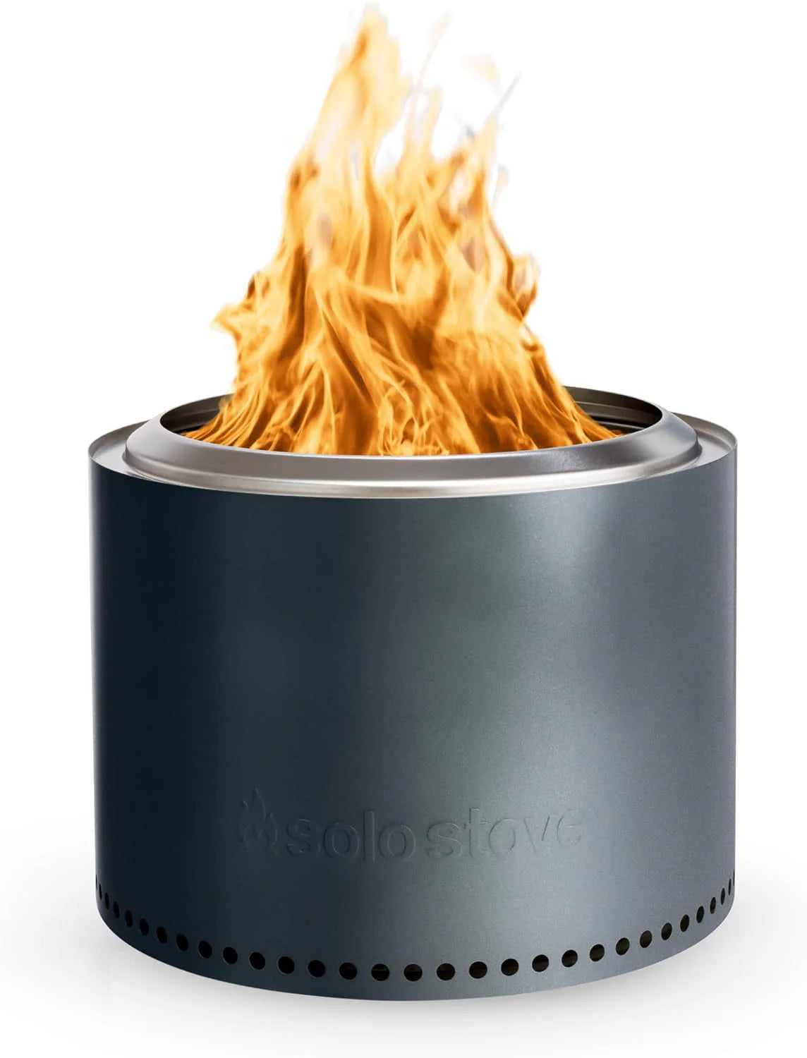 Solo Stove Bonfire 2.0 with Stand, 19.5 Inch Smokeless Fire Pit with Removable Ash Pan - Portable Outdoor Fire Pit - Stainless Steel Wood Burning Fireplace, Ideal for 4-6 People, 21.75 lbs