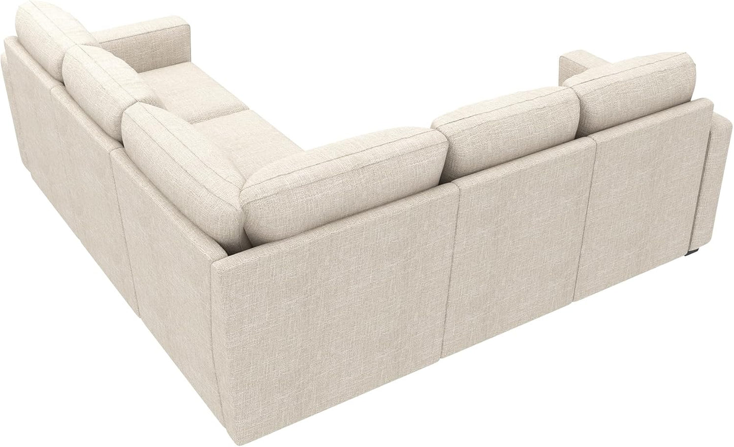 HONBAY Modular Sectional Sleeper Sofa with Pull Out Bed, L Shaped Couch with Storage Seat, Convertible Sectional Couches for Living Room