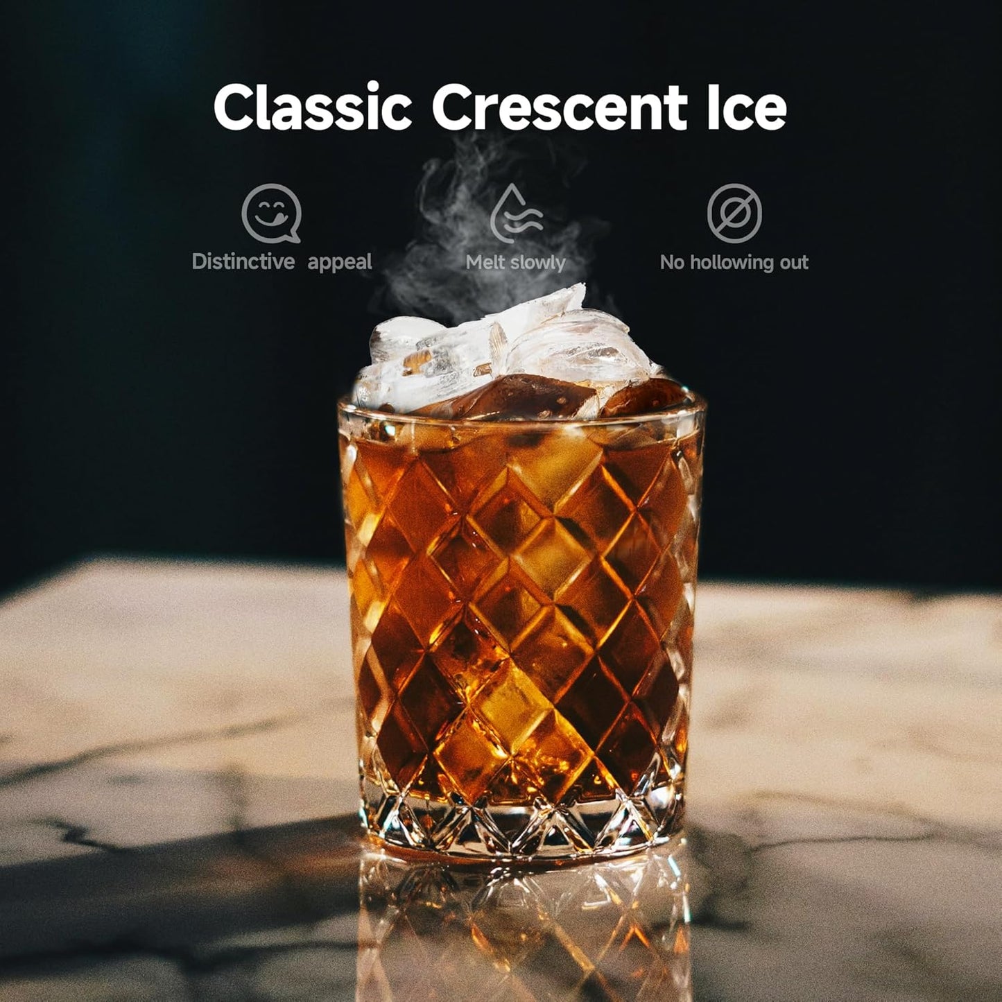 EUHOMY Commercial Ice Maker Machine, 100lbs/24H Stainless Steel Under Counter ice Machine with 33lbs Ice Storage Capacity, Freestanding Ice Maker.