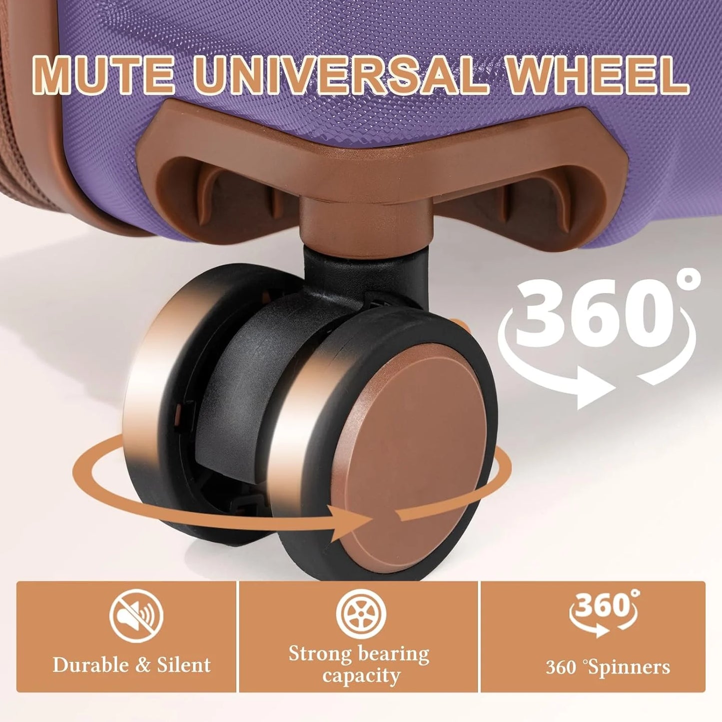 5 piece luggage set expandable suitcase 22x14x9 aviation certified durable waterproof travel set