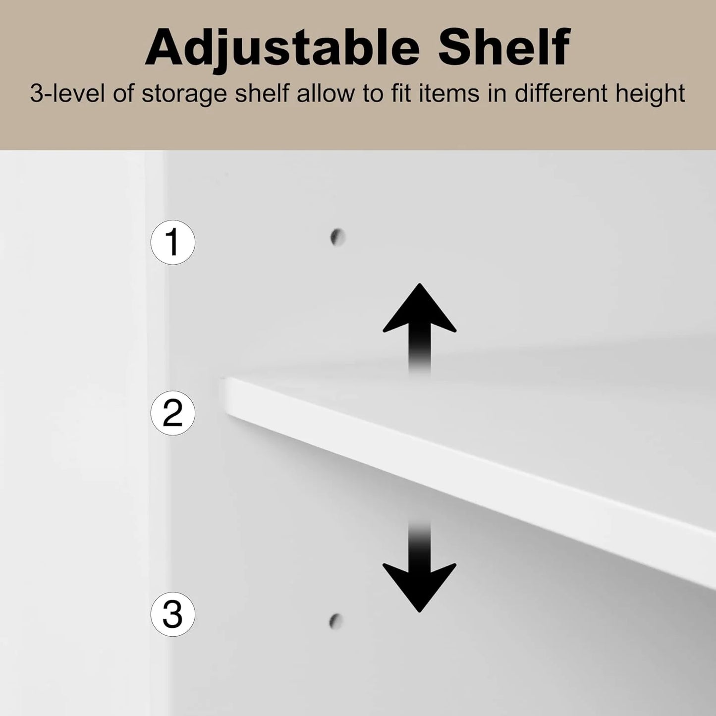 Accent Wood Grain Cabinet with 2 Doors