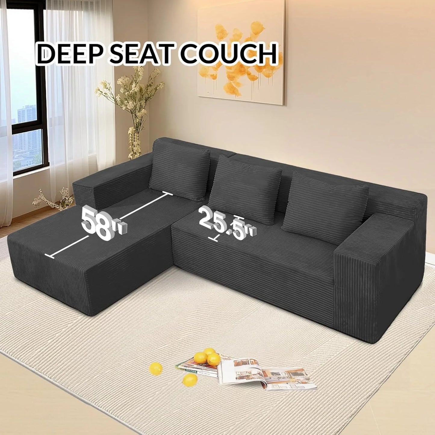 60 inch pull out sofa bed, memory foam sofa with 2 pillows, futon bed, guest bed and pull out sofa,