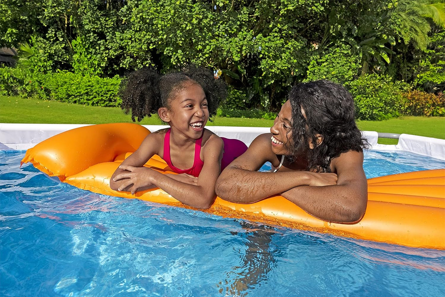 Power Steel 14' x 8'2" x 39.5" Oval Above Ground Pool Set | Includes 530gal Filter Pump, Ladder, ChemConnect Dispener