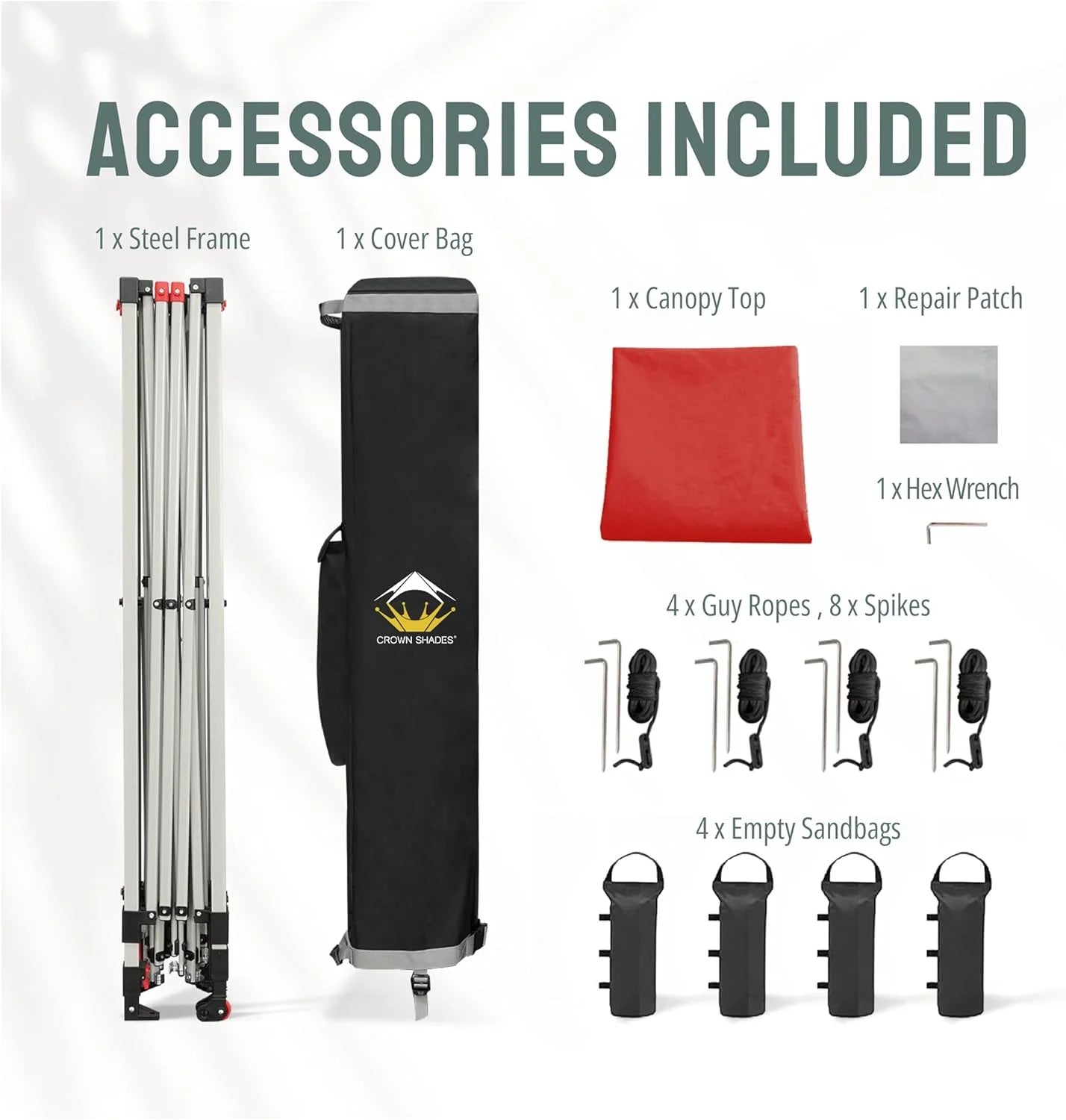 10x10 Pop-Up Awning - One-Click Installation Beach Tent - Outdoor Sunshade Silver Coated Top, 3 Heights and 4 Sand Pockets