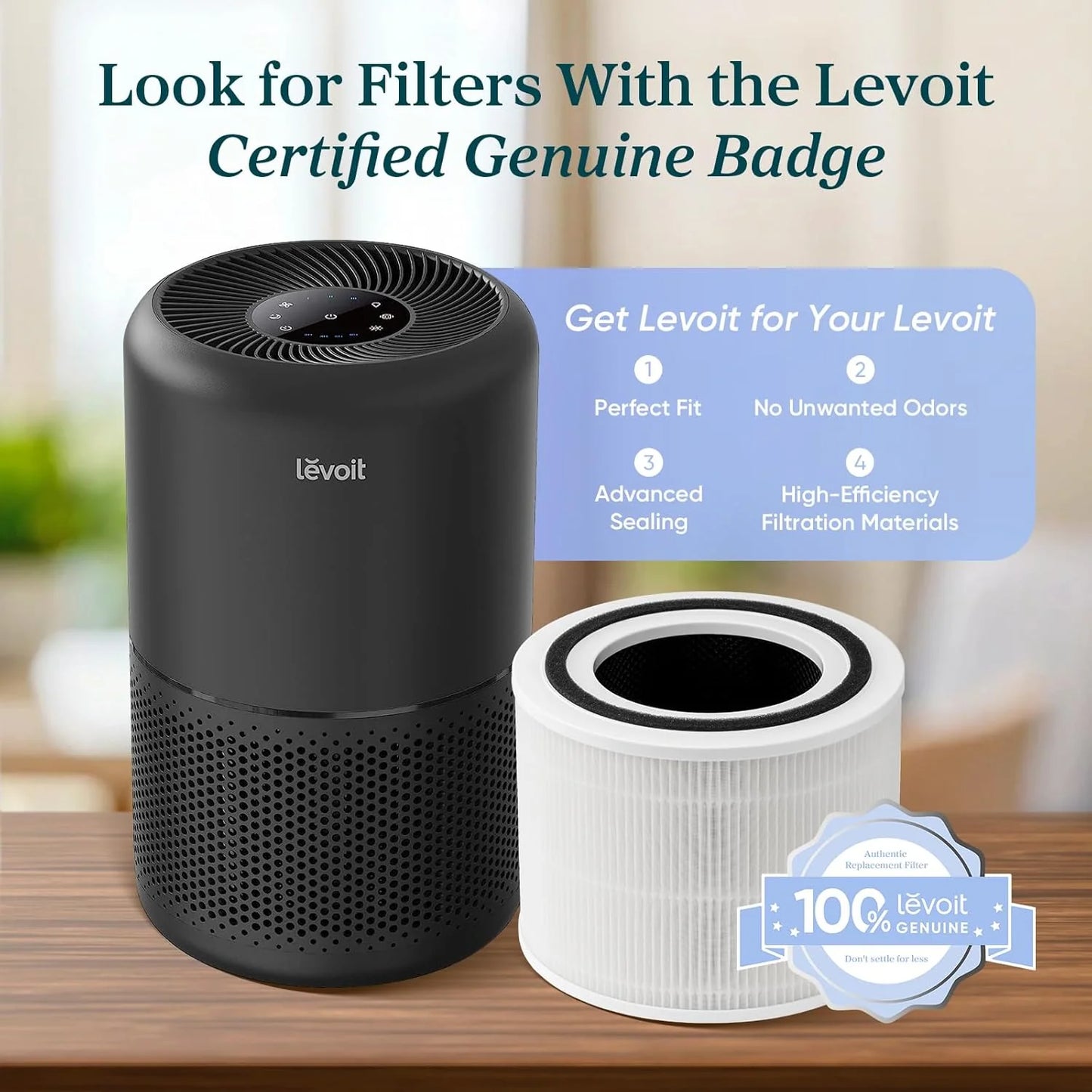 Air Purifier for Bedroom Allergies and Pet Hair, 56W High Torque Motor