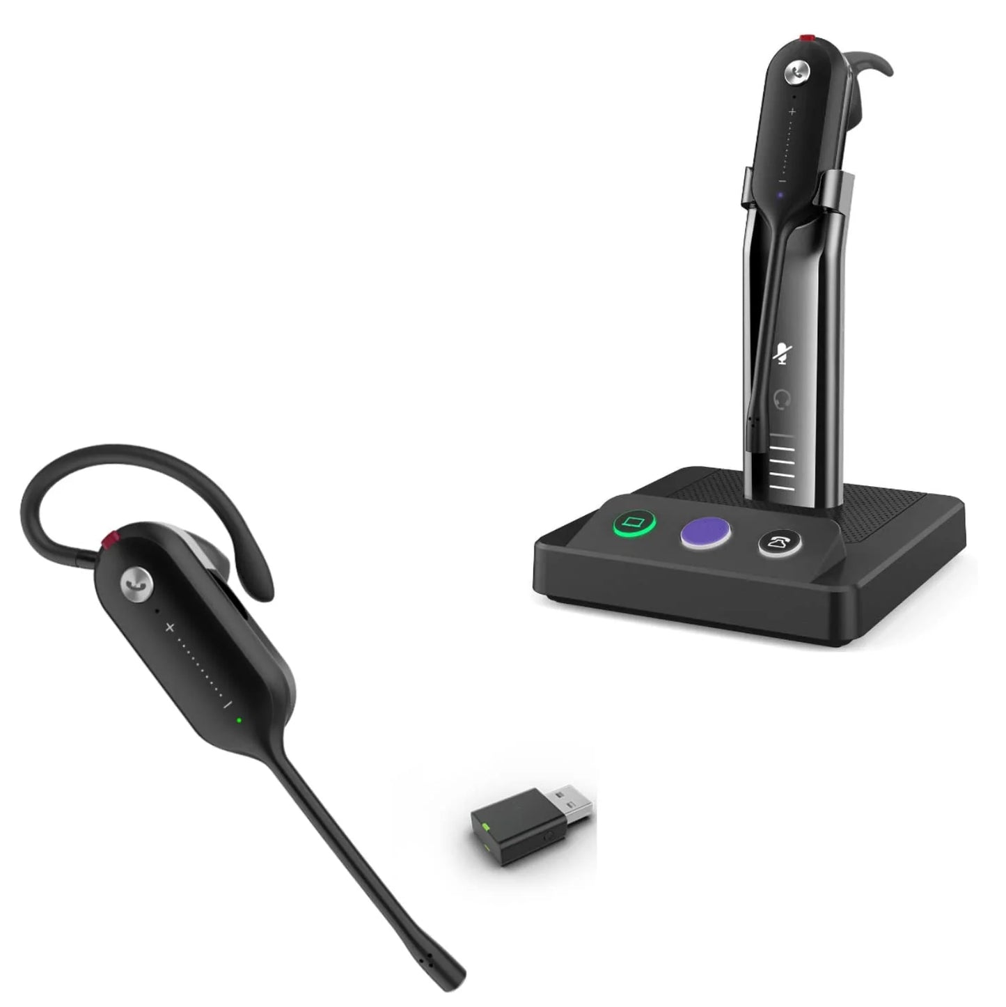 Wireless Headset DECT Headset with Charge Stand for Telephone Office