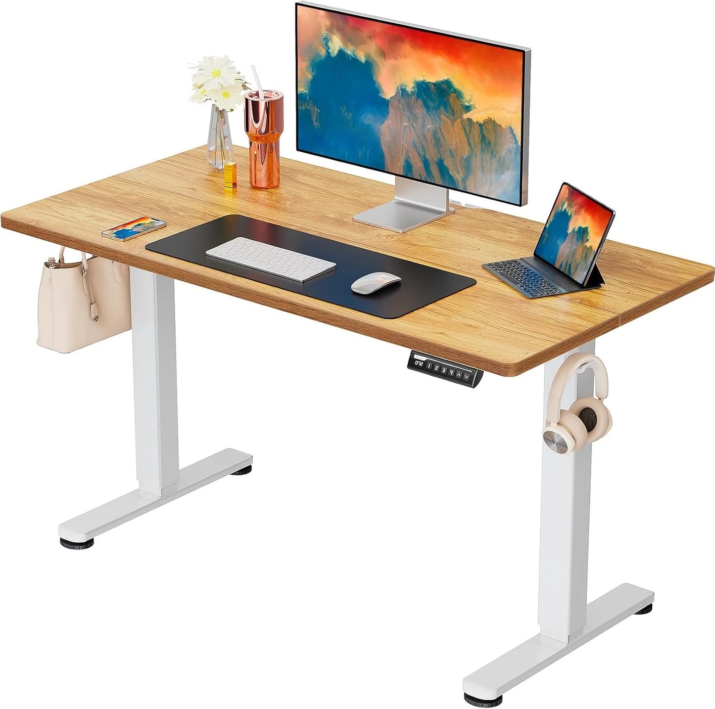 Height Adjustable Electric Standing Desk 47.2 x 23.6 Inches