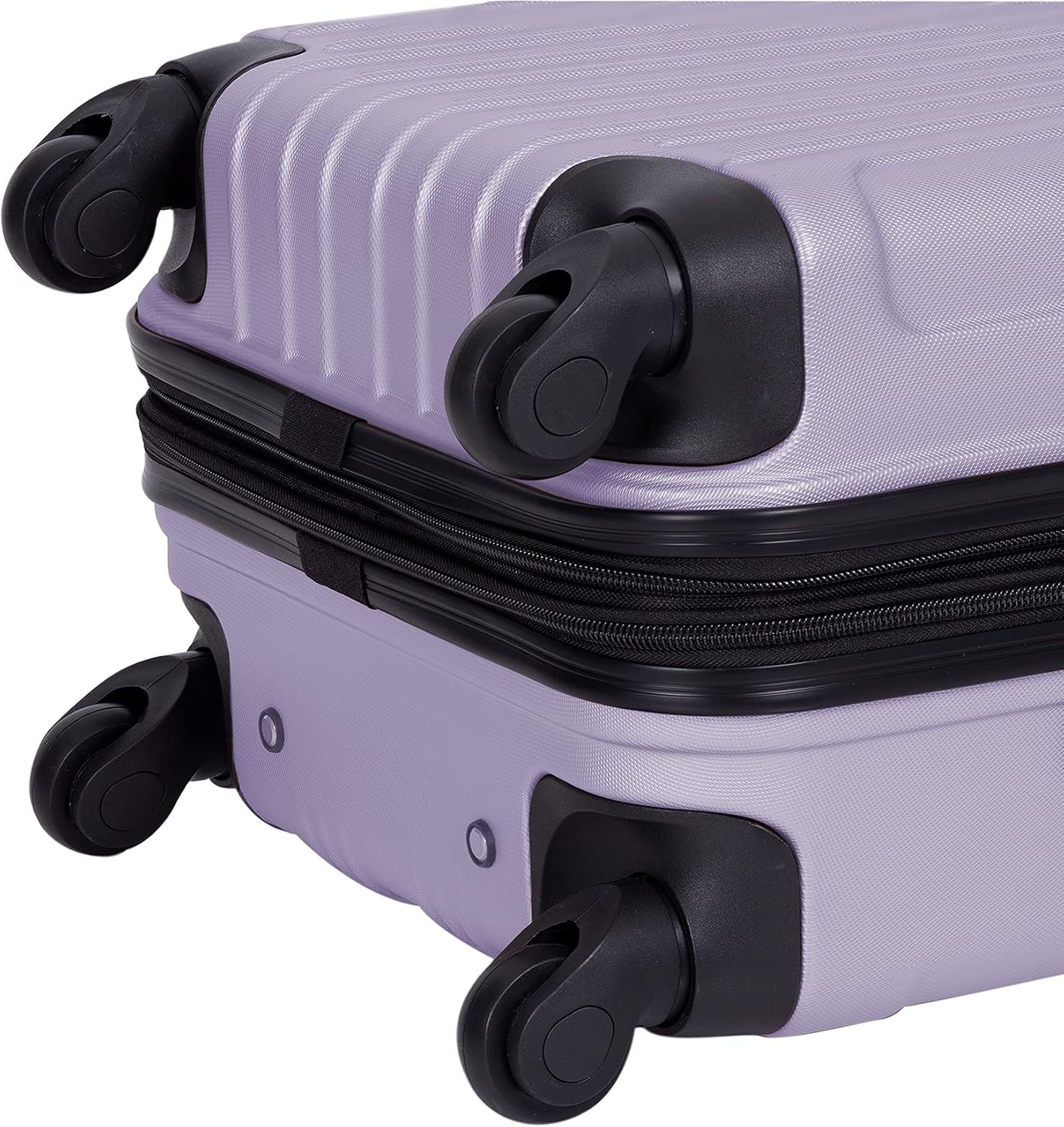 Hardside Travel Luggage, Lilac, Set of 4