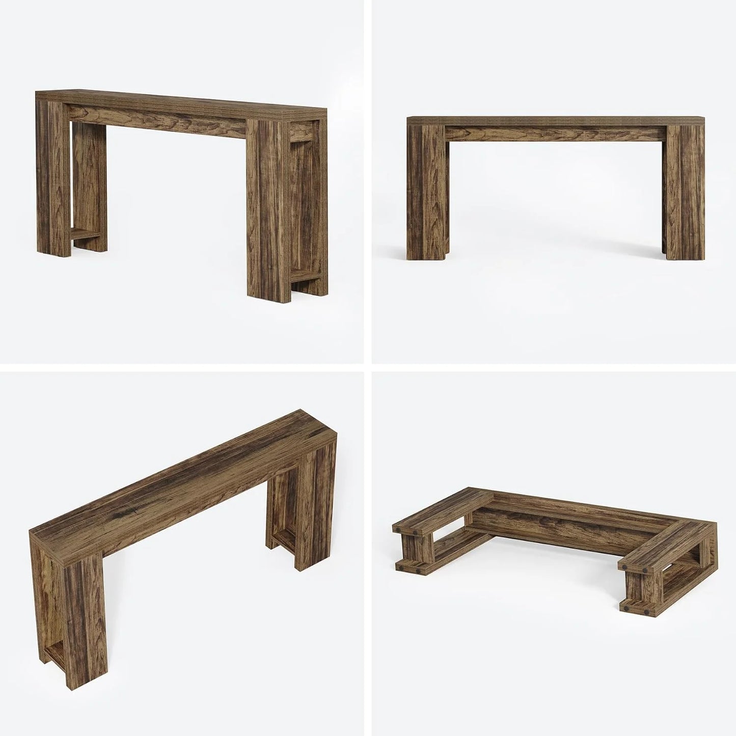 70.9-Inch Long Console Table Narrow Sofa Table Behind The Couch