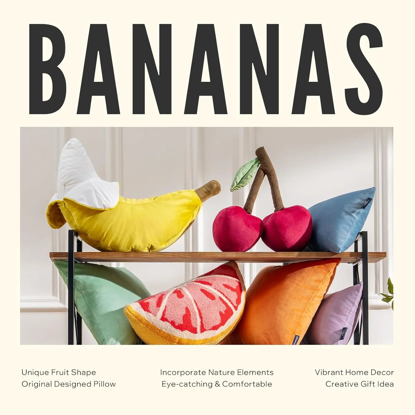 Fruit Shaped Pillows Series Grapefruit Shaped Throw Pillow