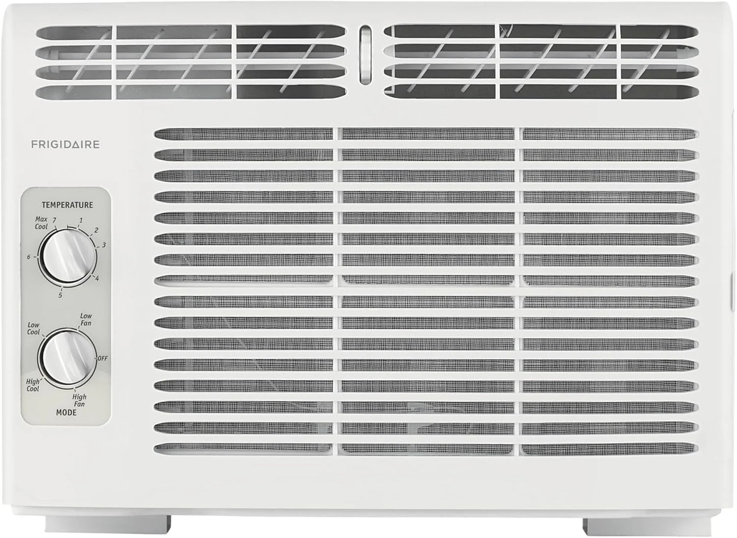 Frigidaire 5,000 BTU Window Air Conditioner with Remote Control, Cools Up to 150 Sq. Ft., Quiet Operation, Eco Mode, 3 Fan Speeds, Auto Restart, White