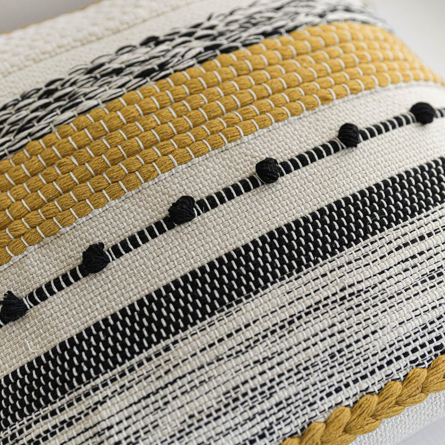 Blue Boho Decorative Throw Pillow Cover 20x20