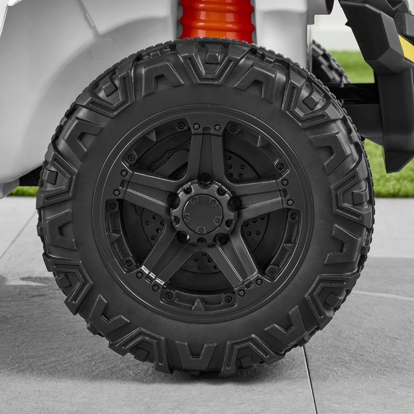 Children's black UTV electric children's car