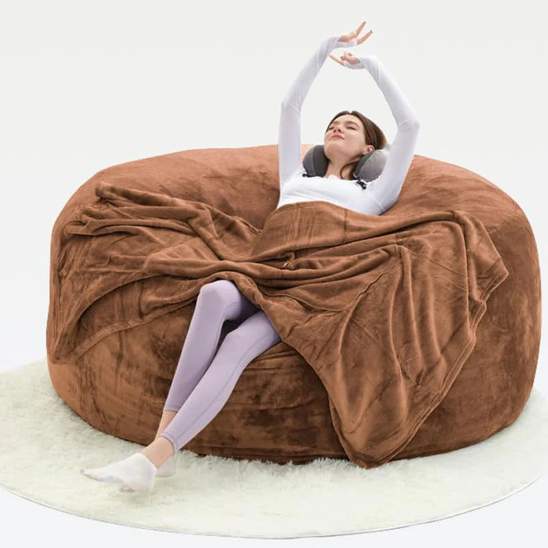 60" inch Oversized Bean Bag Sofa with Filling, Memory Sponge Bean Bag Chair