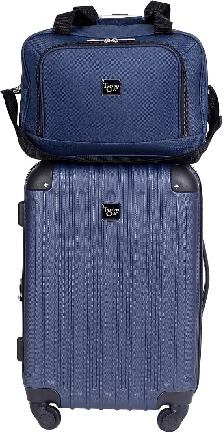 Hardside Travel Luggage, Lilac, Set of 4