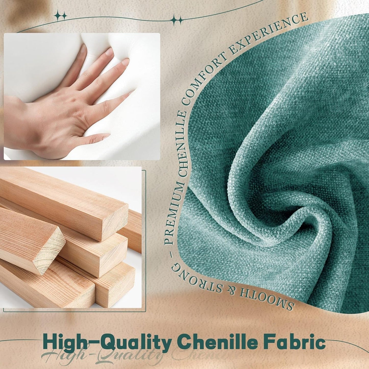 Adult rocking chair, gliding recliner, 360° rotating rocking chair with massage and heating function