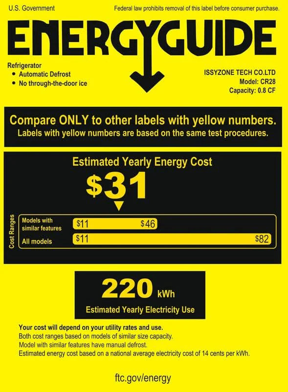 BougeRV 12 Volt Refrigerator 12V Car Fridge 23 Quart Portable Freezer Compressor Cooler 12/24V DC 110~240 Volt AC for Truck Van RV Camper SUV Travel Camping Road Trips Tailgating -8℉~50℉