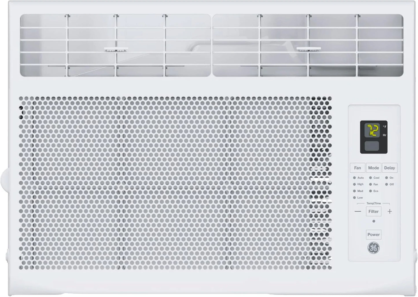 GE Window Air Conditioner Unit, 5,000 BTU for Small Rooms up to 150 sq ft. with Manual Adjustable Fan and Cooling Settings, Perfect for Small Bedroom or Living Room, Easy Install Kit Included, White