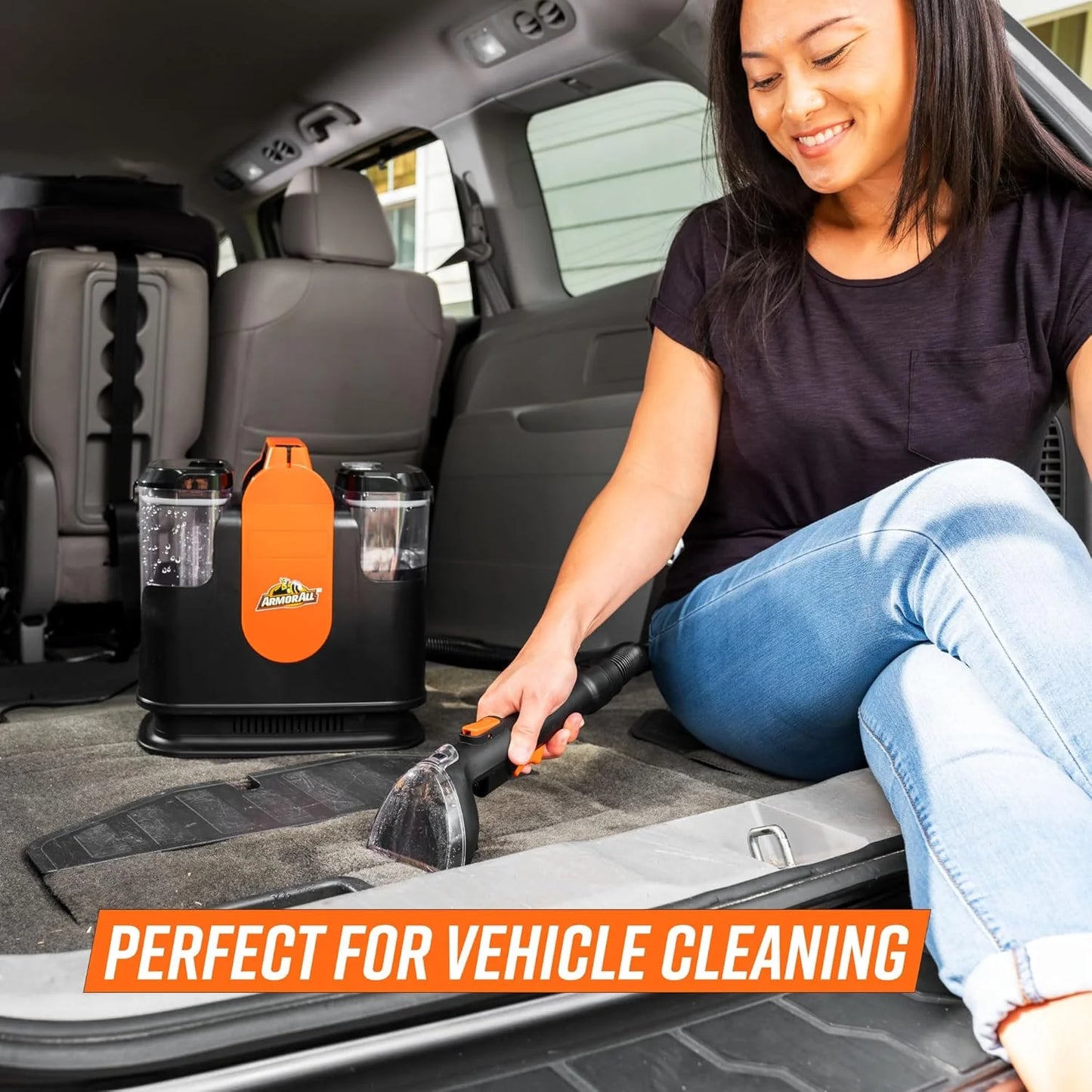 7 Amp Portable Spot Cleaner for Car Cleaning, Carpet and Upholstery Stain Removal