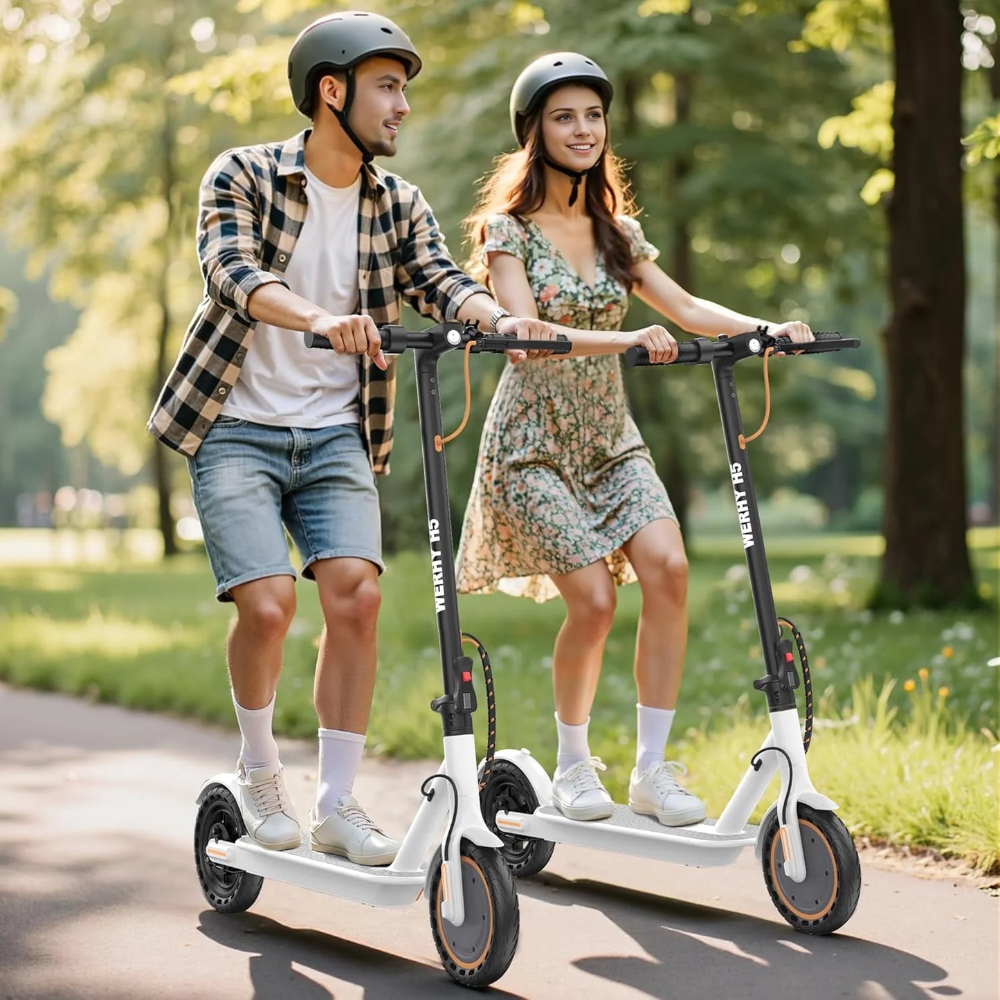Electric Scooter, 350W/500W Motor, Top Speed 19/22 mph, Max 16/23/28Miles Ranges, Foldable E Scooter for Adults